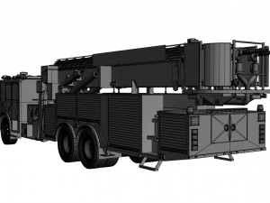 fire rescue truck 3D 모델