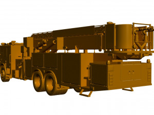 fire rescue truck 3D 모델