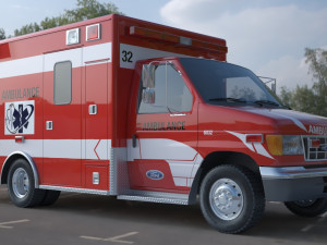 ambulance fort e 450 3D Model