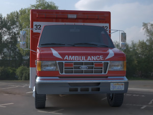 ambulance fort e 450 3D Model