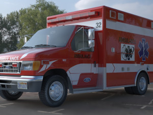 ambulance fort e 450 3D Model