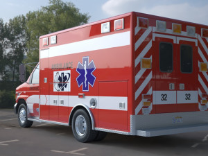 ambulance fort e 450 3D Model