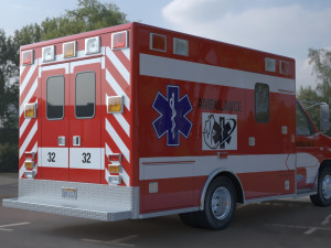 ambulance fort e 450 3D Model