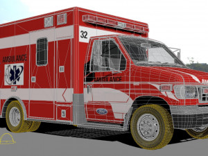 ambulance fort e 450 3D Model