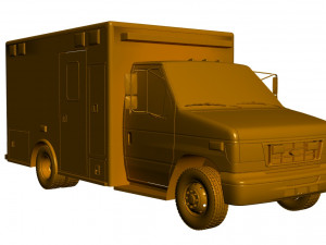 ambulance fort e 450 3D Model
