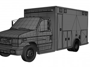 ambulance fort e 450 3D Model