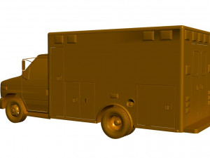 ambulance fort e 450 3D Model