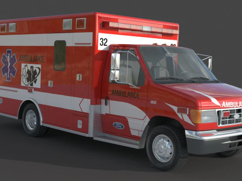 Ambulans kalesi e 450 3D Model