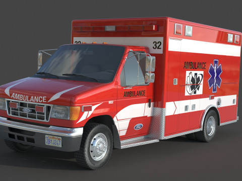 Ambulance fort e 450 3D Model