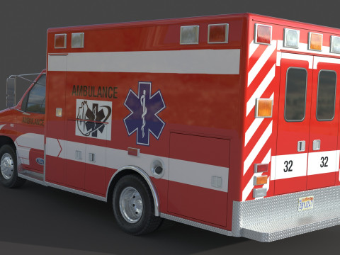 Ambulance fort e 450 3D Model