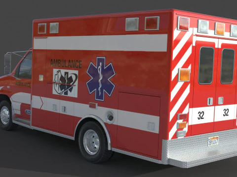 Ambulans kalesi e 450 3D Model