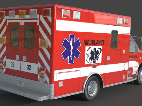Ambulance fort e 450 3D Model