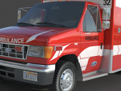 Ambulans kalesi e 450 3D Model