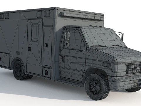 Ambulans kalesi e 450 3D Model