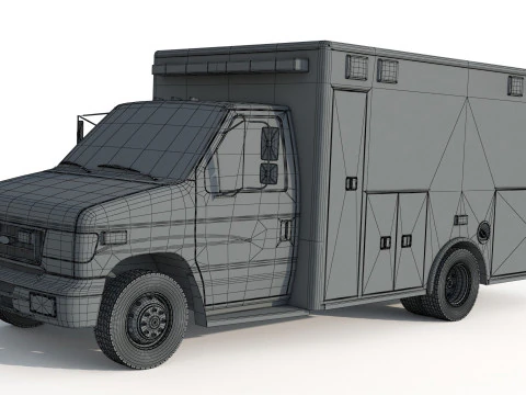 Ambulans kalesi e 450 3D Model