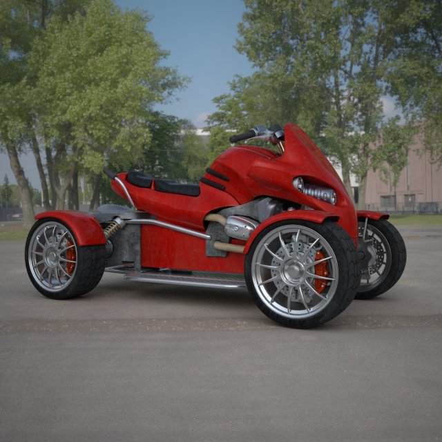 atv motorcycle Modelo 3D .c4d .max .obj .3ds .fbx .stl .blend 