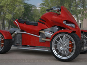 atv motorcycle Modelo 3D