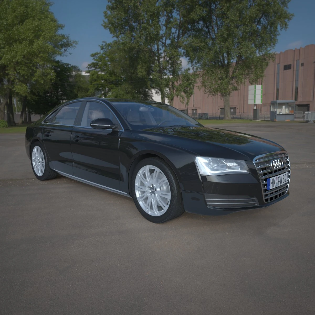 audi a8 3D Model .c4d .max .obj .3ds .fbx .stl .blend 