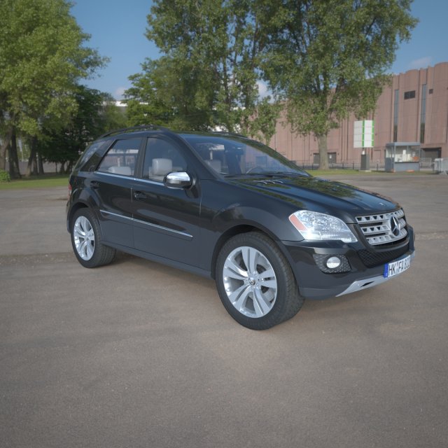 mercedes ml500 Modelo 3D .c4d .max .obj .3ds .fbx .stl .blend 