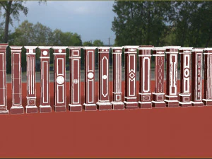 Столбец 3D Модель