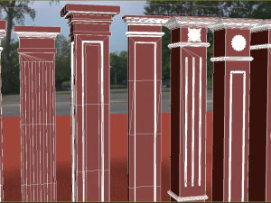 Столбец 3D Модель