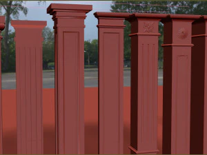 Столбец 3D Модель