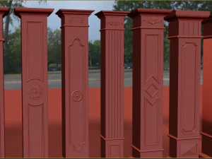 Столбец 3D Модель