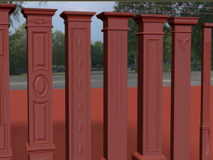 Столбец 3D Модель