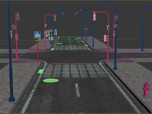 road and pavement 3D Model
