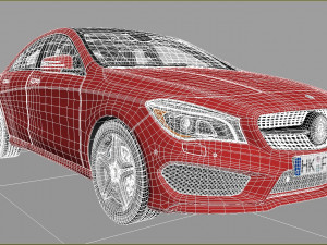 mercedes benz cla 2014 3D Модель