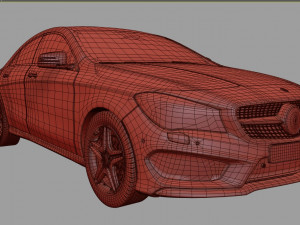mercedes benz cla 2014 3D Модель