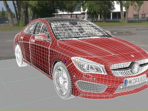 mercedes benz cla 2014 3D Модель