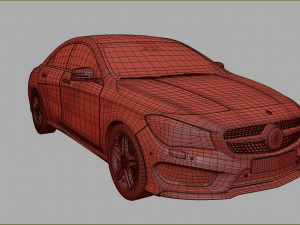 mercedes benz cla 2014 3D Модель