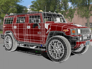 hummer h3 specs 3D Модель