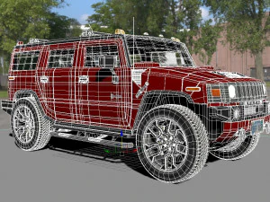 hummer h3 specs 3D Model