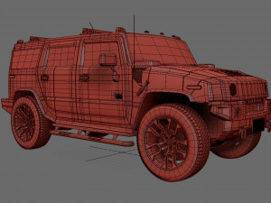hummer h3 specs 3D Модель