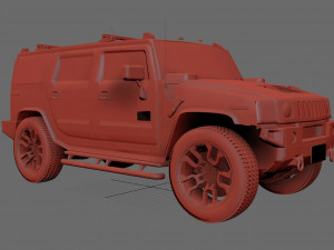 hummer h3 specs 3D Модель