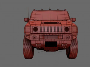 hummer h3 specs 3D Model