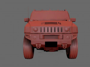 hummer h3 specs 3D Model