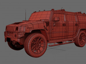 hummer h3 specs 3D Модель
