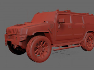 hummer h3 specs 3D Модель