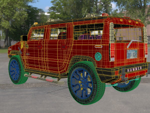 hummer h3 specs 3D Модель