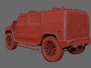 hummer h3 specs 3D Модель