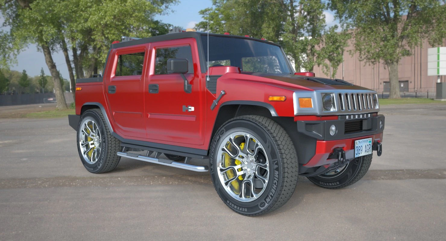 hummer sut 3D Model .c4d .max .obj .3ds .fbx .stl .blend 