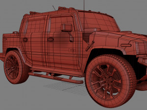 hummer sut 3D-Modell