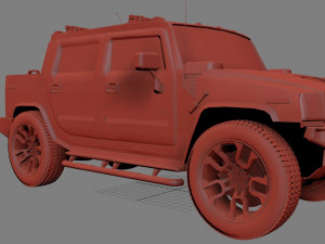 hummer sut 3D-Modell