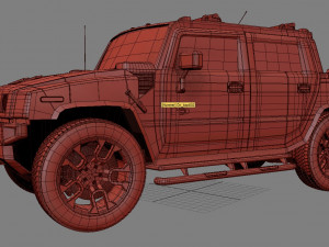 hummer sut 3D-Modell