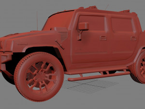 hummer sut 3D-Modell