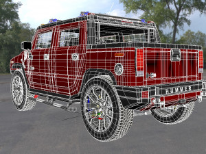 hummer sut 3D-Modell
