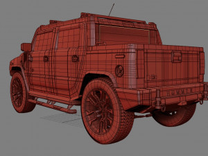 hummer sut 3D-Modell